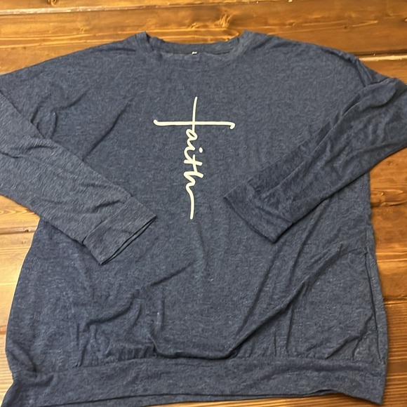 Women’s Christian XL shirts. One short sleeve and one long. You get both. - Picture 6 of 7